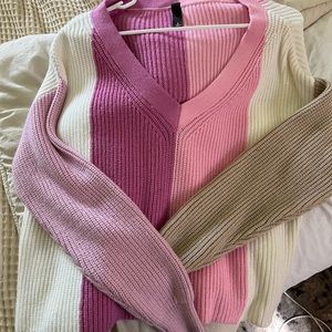 Color block sweater